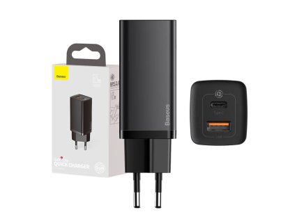 Baseus GaN2 Lite USB+C 65W EU gyors utazási töltő (fekete)