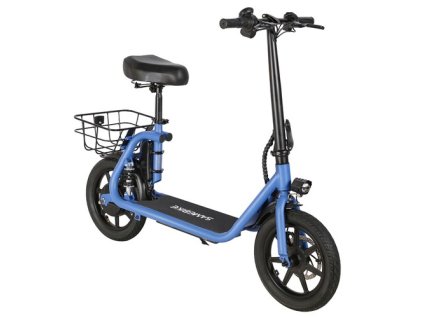 SAMEBIKE SM-C02 Foldable Electric Scooter with Seat, 500W Motor, 36V 13Ah Battery, 14 inch Tire, 32km/h Max Speed, 25km Range, Mechanical Disc Brakes, LCD Display - Blue