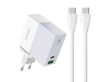 LDNIO A2620C USB, USB-C 65W hálózati töltő + USB-C kábel - USB-C