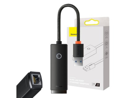 Baseus Lite sorozatú USB-RJ45 hálózati adapter (fekete)