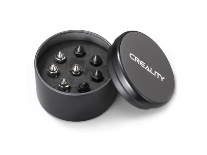 Creality Nozzle Kit 8pcs for K1 / K1 Max / CR-M4, Copper Alloy (2*0.4mm, 1*0.6mm, 1*0.8mm), Hardened Steel (2*0.4mm, 1*0.6mm, 1*0.8mm)