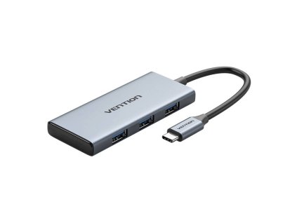 USB-C-HDMI, 3x USB 3.0, SD, TF Hub Vention TOOHB 0,15 m szürke
