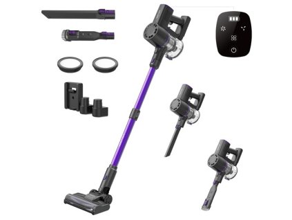 Vactidy V8 Pro Cordless Vacuum Cleaner, 25kPa Powerful Suction, Cyclonic Filtration System, 500ml Dust Cup, LED Touch Display, 180° Rotatable Brush Head, 35min Runtime, Self-Standing Design