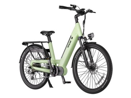 Vitilan L5 Electric Bike, 500W Motor, 48V 15Ah Battery, 26*2.4-inch Tire, 40km/h Max Speed, 105km Range, Hydraulic Disc Brakes, Adjustable Spring Suspension Fork, Shimano 7-speed, Intelligent Color Display - Green