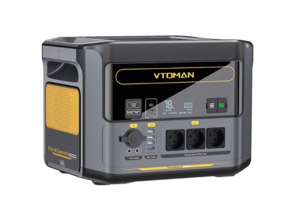 VTOMAN FlashSpeed 1500 Portable Power Station, 1548Wh LiFePO4 Battery, 1500W Output, 12V DC and 100W Type-C Ports, with 12 Ports