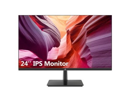 Z-Edge U24I 24'' LED Monitor, 1920x1080 FHD, 16:9 IPS Panel, 75Hz Refresh Rate, 5ms Response Time, Compatible with FreeSync, 16.7 Million Colors, HDMI, VGA, Audio, 178 Degree Wide Angel View, Low Blue, VESA Mount