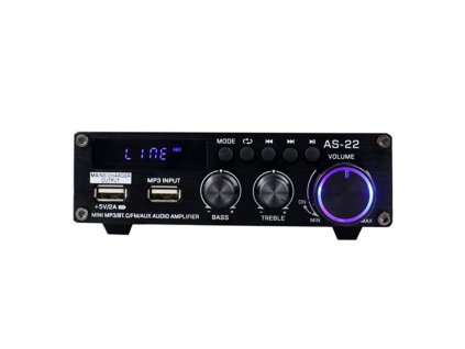 Blitzwolf AS-22 hangerősítő, 45 W, Bluetooth 5.0, USB + távirányító (fekete)