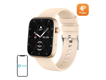 132918 inteligentne hodinky colmi p71 gold