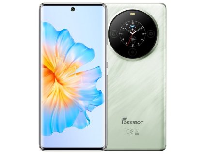 FOSSiBOT S3 Pro 4G Smartphone, 6.67" AMOLED Curved Display, 1.09" Rear Screen, 6GB RAM 128GB ROM, 64MP AI Camera, 5000mAh Battery, Helio G85, NFC, Dual SIM, Android 14, Face Unlock, Green