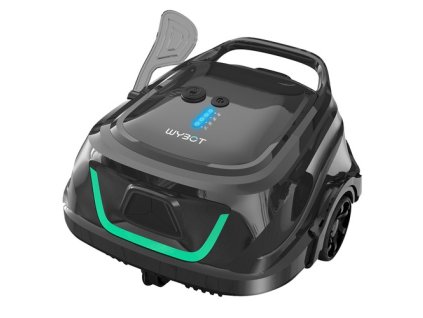WYBOT A1 Cordless Pool Robot Vacuum, Double Filters, 120min Runtime, 2.5H Fast Charging, for Above Ground Flat-Bottom Pools, Black