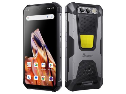 FOSSiBOT F106 PRO Rugged Smartphone, 6.58" FHD+ Display, Helio G85 Processor, 15GB RAM+256GB ROM Memory, 48+20MP Camera, 3W Camping Light, 110dB Loud Speaker, 12000mAh Battery, NFC Support, IP68/IP69K