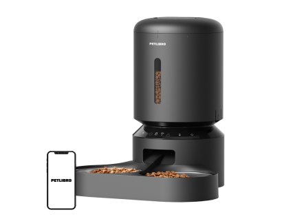 161351 davkovac krmiva petlibro granary s dvojitou miskou wifi 5 l cierny