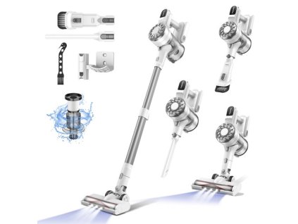 Teendow V08 Pro Cordless Vacuum Cleaner, 25kPa Powerful Suction, 2200mAh Battery