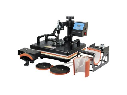 SHUOHAO SH06 6 in 1 Heat Press Machine, 11.4*15in, for Cap/Bag/Mouse Pad/Phone Case/Pillows/Mug/Plate/Coaster/T-shirts