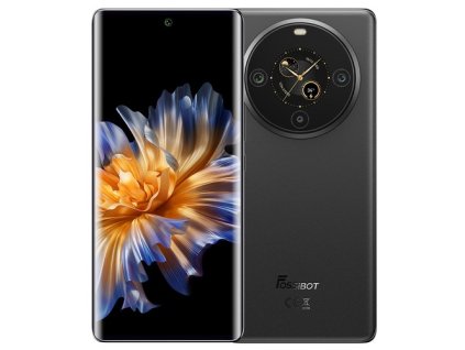 FOSSiBOT S3 Pro 4G Smartphone, 6.67" AMOLED Curved Display, 1.09" Rear Screen, 6GB RAM 128GB ROM, 64MP AI Camera, 5000mAh Battery, Helio G85, NFC, Dual SIM, Android 14, Face Unlock, Black