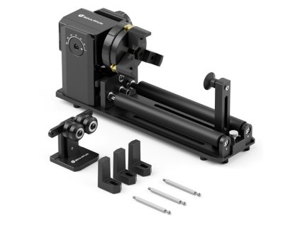 SCULPFUN RA Pro Max 4 in 1 Laser Rotary Module with Roller, for Laser Engraving Cylindrical/Irregularly Round Objects