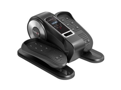 BOBORE KF5 Under Desk Elliptical Machine, Ellipse Leg Exerciser for Seniors, Quiet & Portable Electric Seated Eclipse Exercise Training Machine with Remote, 12 Speeds & Mute Function, Manual & Auto Mode - Black