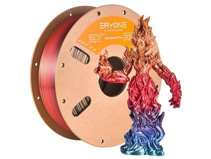 1kg ERYONE Silk PLA 3D Printer Filament - Sunset Rainbow