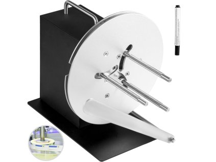Navíjačka etikiet 120 mm šírka, max priemer 220 mm, obojsmerná