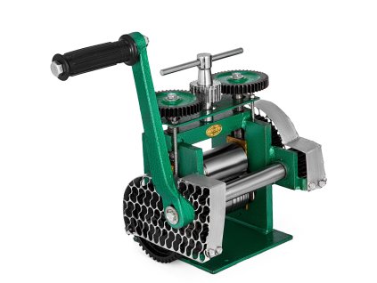 Ručný valčekový lis na šperky, šírka valca 85 mm, rozmery 120×55 mm