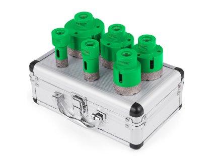 Sada diamantových vrtákov 20/25/42/50/55/68MM M14 na kameň a keramiku