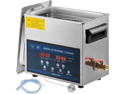 Ultrazvuková čistička 6L, dualné 28/40KHz, s ohrievačom pre šperky