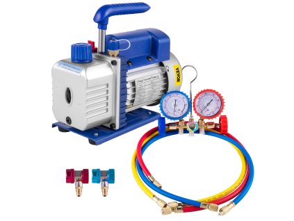 Vakuová pumpa na chladivo s manometrom 3 cfm 1/4 hp 84 l/min