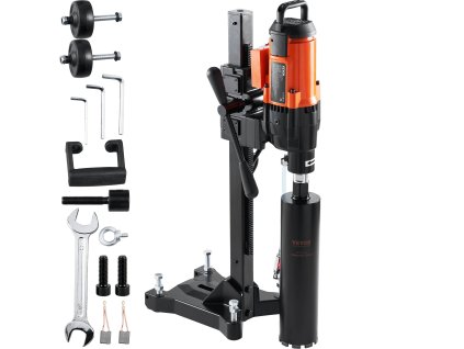 Diamantová jadrová vŕtačka na betón 3200W 750RPM s kolieskami