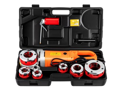 Elektrický závitovač rúrok 2300W 220V ručný s 6 matricami 1.27-5.1 cm