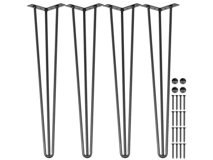 Hairpin nohy na stôl 76,2 cm sada 4 nosnosť 99,8 kg 3 prúty oceľ