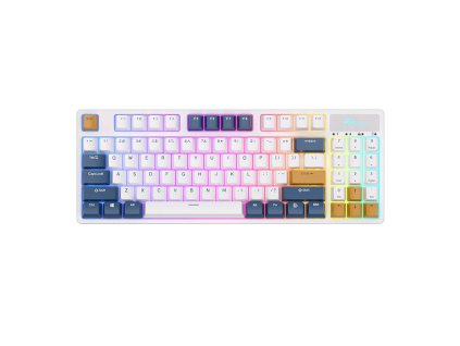 Vezeték nélküli mechanikus billentyűzet Royal Kludge RK89 RGB, citrom kapcsoló (fehér)