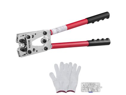 Kliešte na krimpovanie očiek batérií, 10–1/0 AWG, 60 PCS, 6 veľkostí