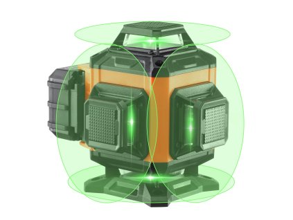 Laserový krížový nivelák zelený 3048 cm samonivelačný presný