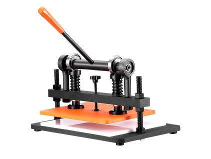 Manuálny raziaci a ražbovací lis na kožu 36×25.9 cm, zdvih 1.2 cm