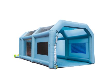Nafukovacia striekacia kabína 8.5×4.8×3.3 m, filter, 2 ventilátory
