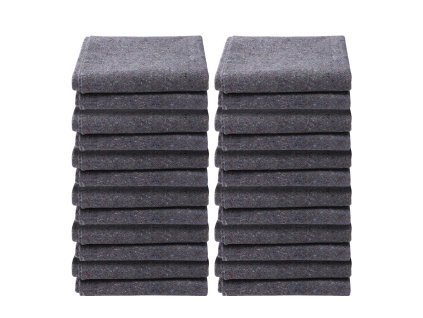 Presťahovacie prikrývky 182.9×137.2 cm, 12 ks, z recyklovanej bavlny