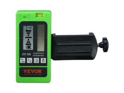 Prijímač laserového lúča 6004.6 cm rozsah zelený a červený s držiakom