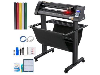 Rezací vinylový plotter 870 mm, led displej, optické vedenie, stojan