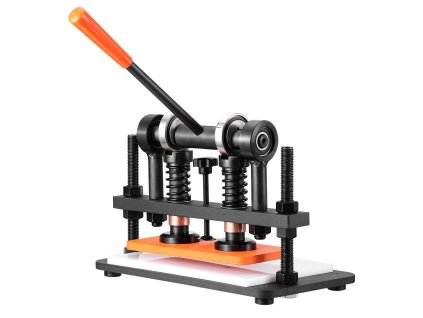 Ručný vysekávací a embosovací stroj na kožu 25.9×12 cm, zdvih 1.2 cm