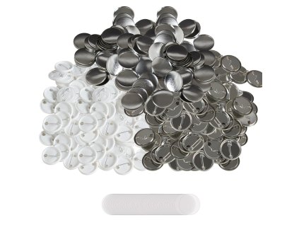 Sada dielov na odznaky 1.25 inch (32 mm) 500 ks, kov/plast, fólia