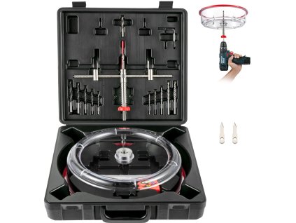 Sada nastaviteľných dierovacích píl 1-5/8"–8" (40–200 mm) 2 vrtáky