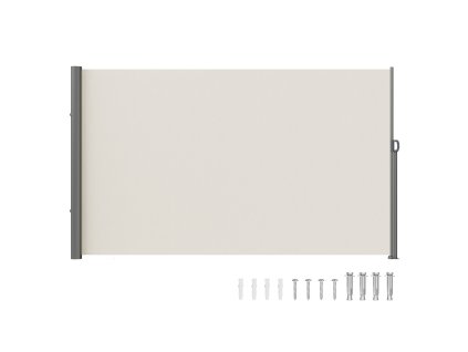 Výsuvná bočná markíza 71×118" hliník 280 g polyester vodotesná uv30+