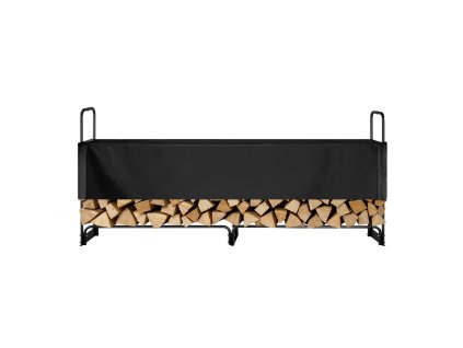 Stojan na drevo s krytom 244×36×117 cm, 600D vodotesný, na 1/2 kordu