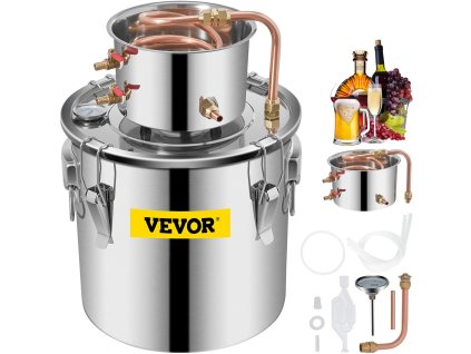 Súprava na destiláciu 20.8 L s vodným čerpadlom na esenciálne oleje