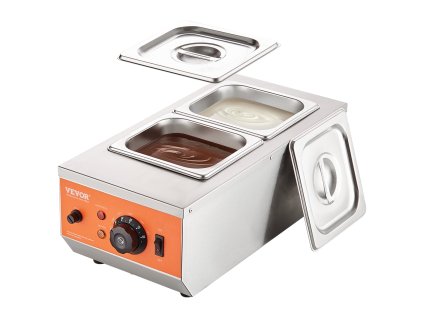Temperovací elektrický stroj na čokoládu kapacita 4,1 kg, 2 nádoby
