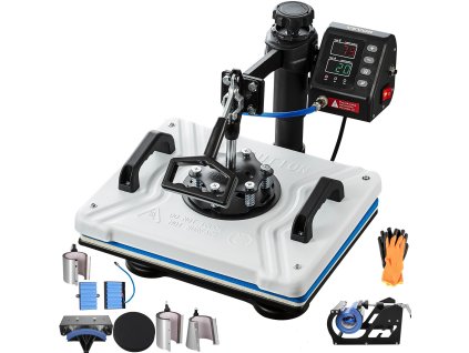 Tepelný lis na tričká 10 v 1 30.5×38.1 cm 1000W 360° rotácia