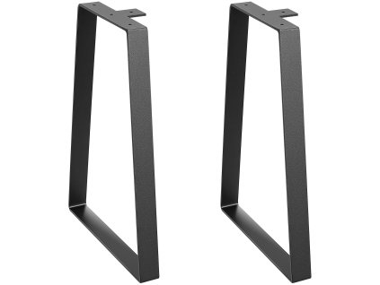Trapezové oceľové nohy do stola 406.4 mm, 2 ks, nosnosť 181.4 kg