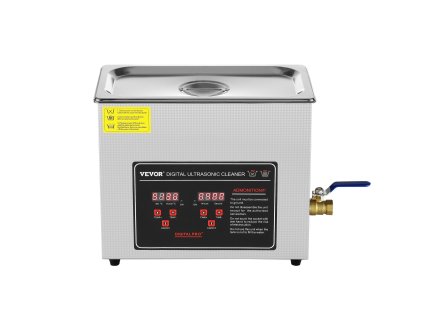 Ultrazvuková čistička 6 l, digitálny časovač, ohrievač, nerez