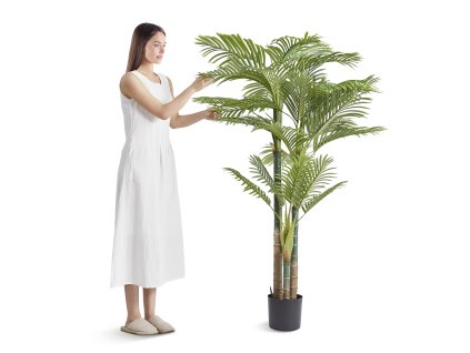 Umelá palma 2 m, pe materiál, proti prevráteniu, interiér/exteriér