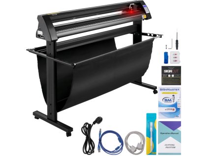 Vinylový rezací ploter 1350mm, led displej, optické oko, stojan